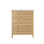 Dusklia - Nell 5 Drawer Chest - Light Wood