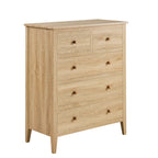 Dusklia - Nell 5 Drawer Chest - Light Wood