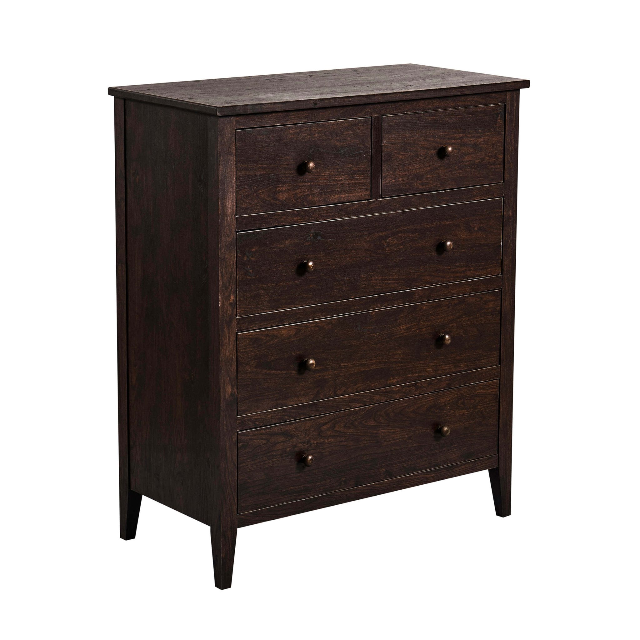 Commode 5 tiroirs Nell - Noyer