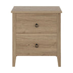 Dusklia - Nell 2 Drawer Bedside Table - Wood
