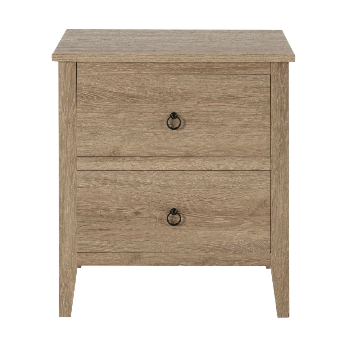 Dusklia - Nell 2 Drawer Bedside Table - Wood