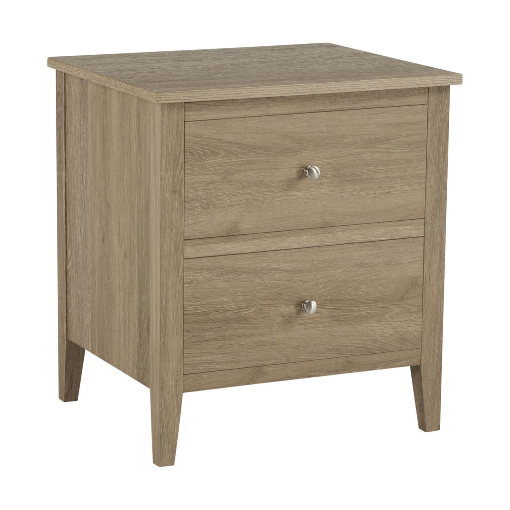 Dusklia - Nell 2 Drawer Bedside Table - Wood