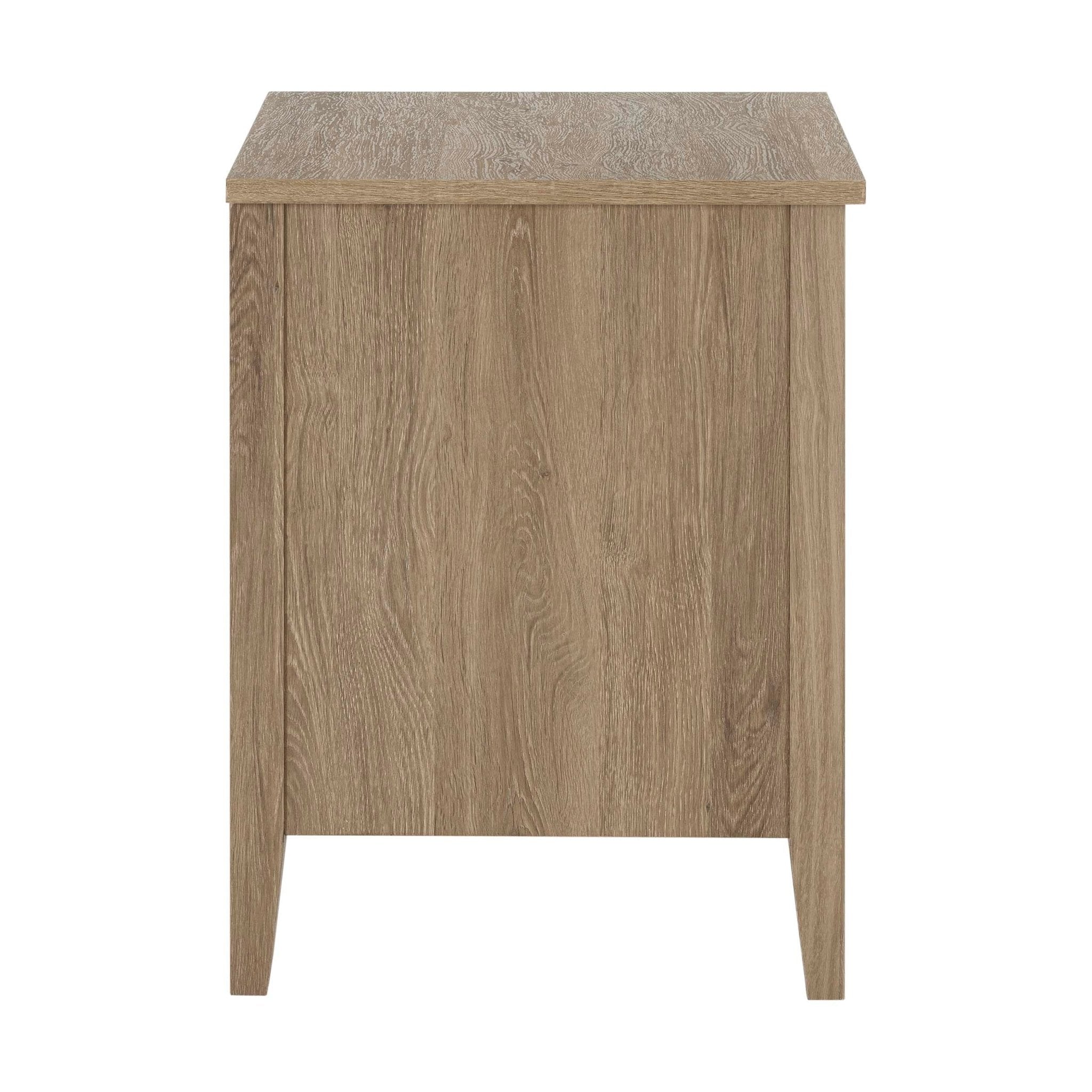 Dusklia - Nell 2 Drawer Bedside Table - Wood