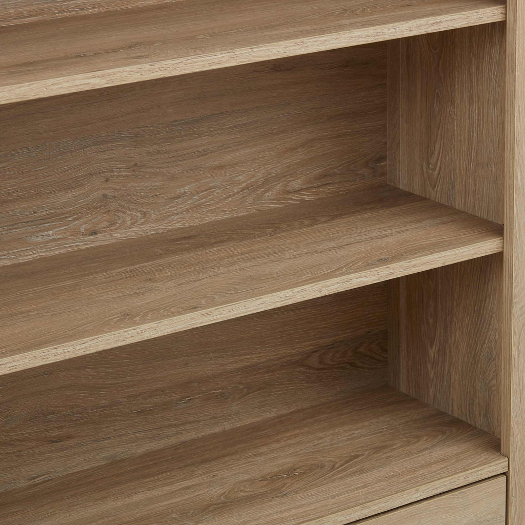 Dusklia - Nell Bookshelf with Drawer - Wood