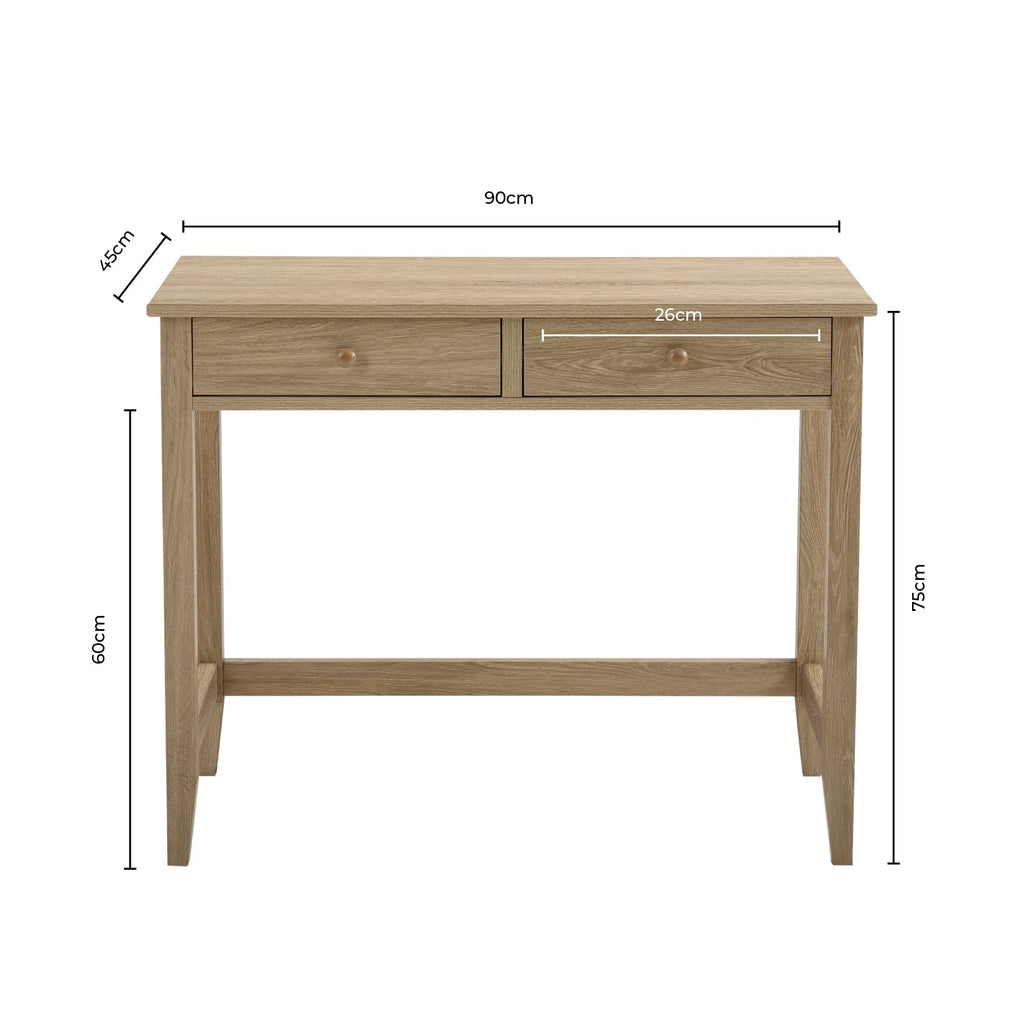 Dusklia - Nell Dressing Table Console - Charcoal