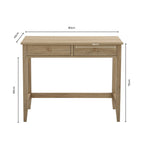 Dusklia - Nell Dressing Table Console - Charcoal