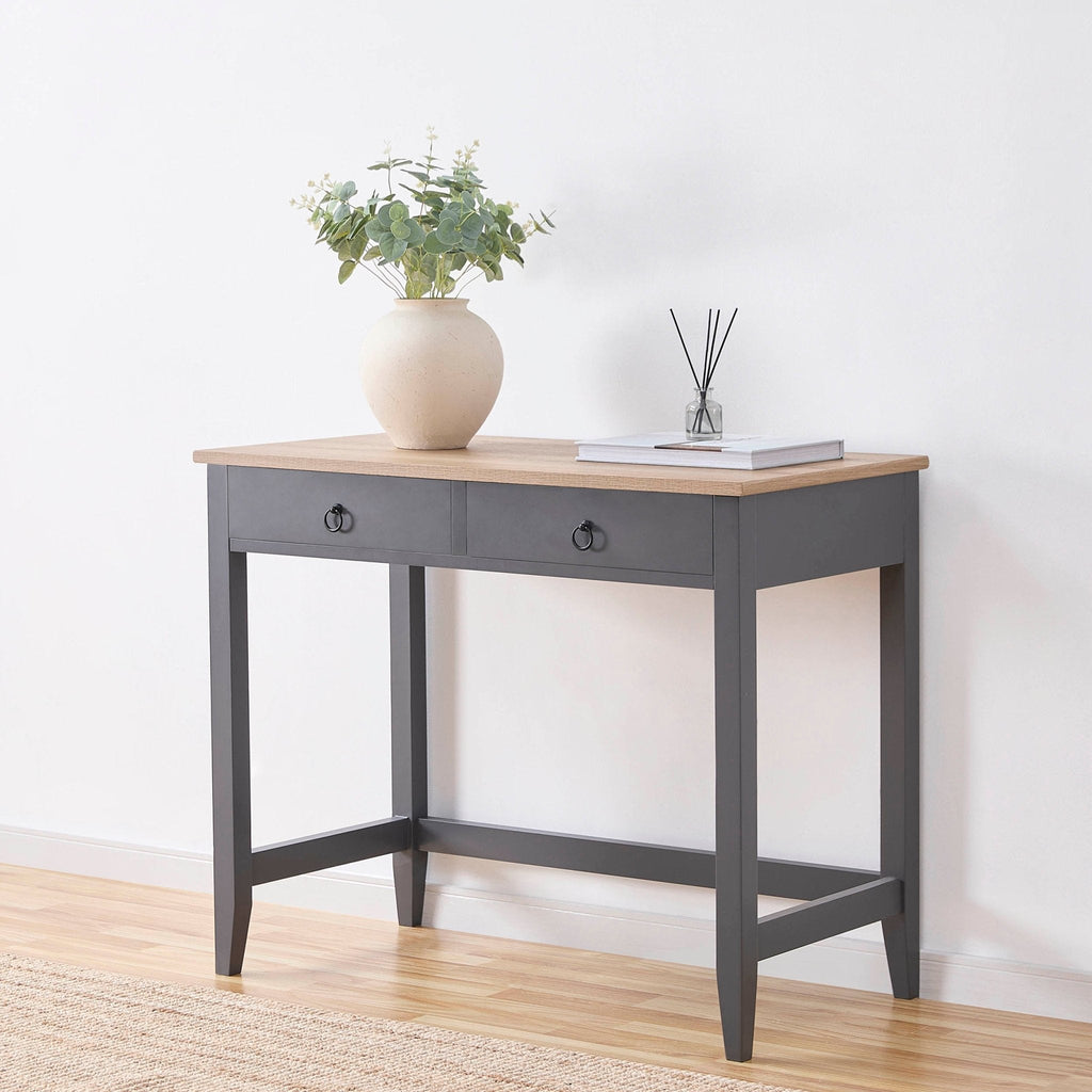 Dusklia - Nell Dressing Table Console - Charcoal