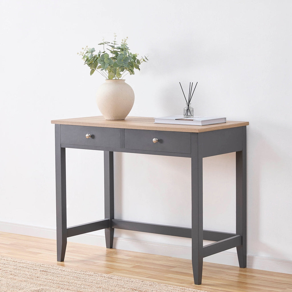 Dusklia - Nell Dressing Table Console - Charcoal