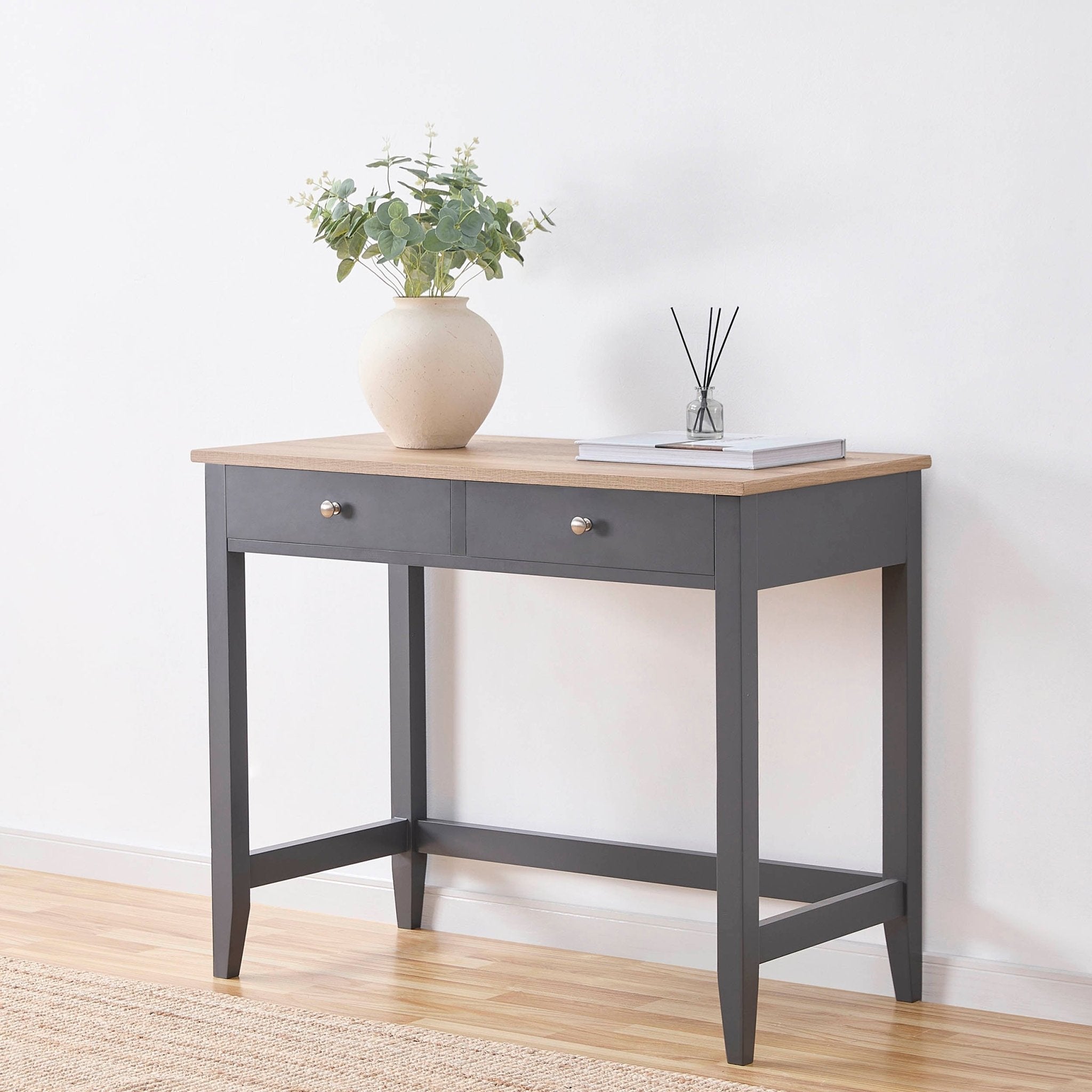 Dusklia - Nell Dressing Table Console - Charcoal
