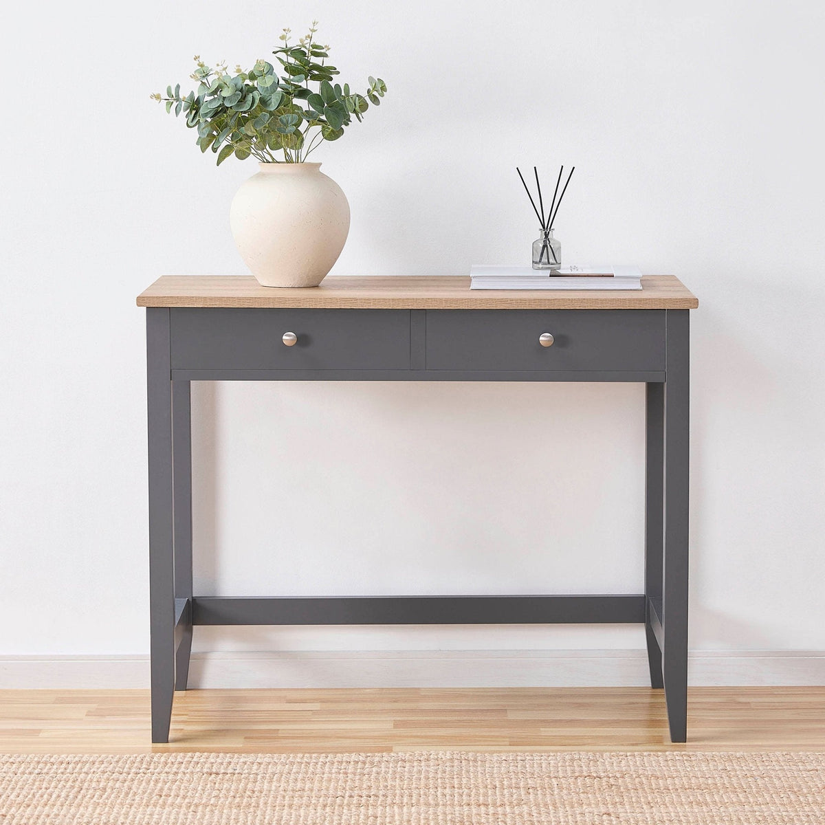 Dusklia - Nell Dressing Table Console - Charcoal