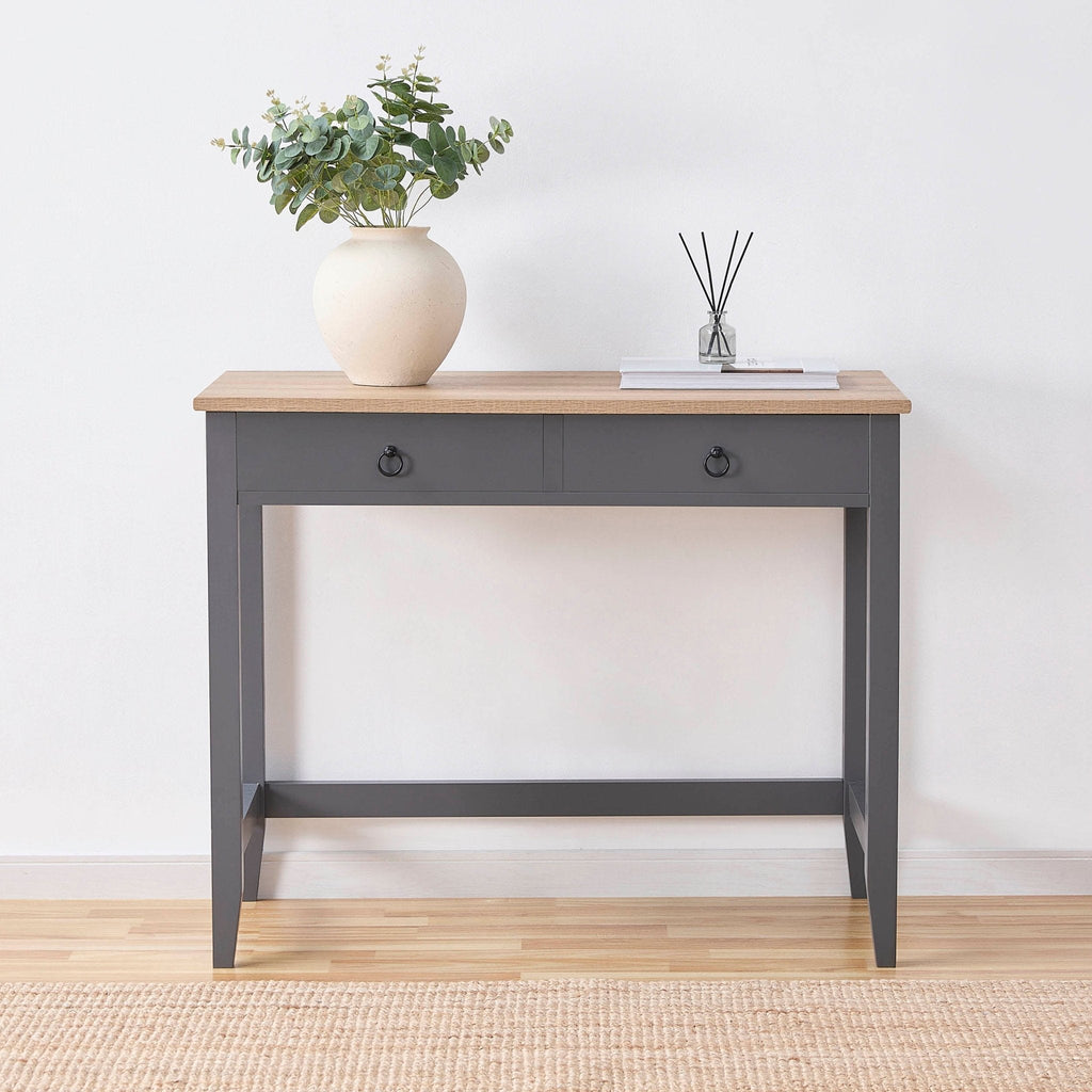 Dusklia - Nell Dressing Table Console - Charcoal