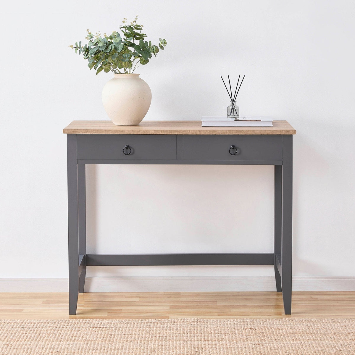 Dusklia - Nell Dressing Table Console - Charcoal