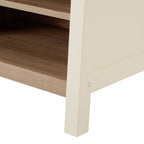 Dusklia - Nell Hallway Shelf with Hooks - Cream
