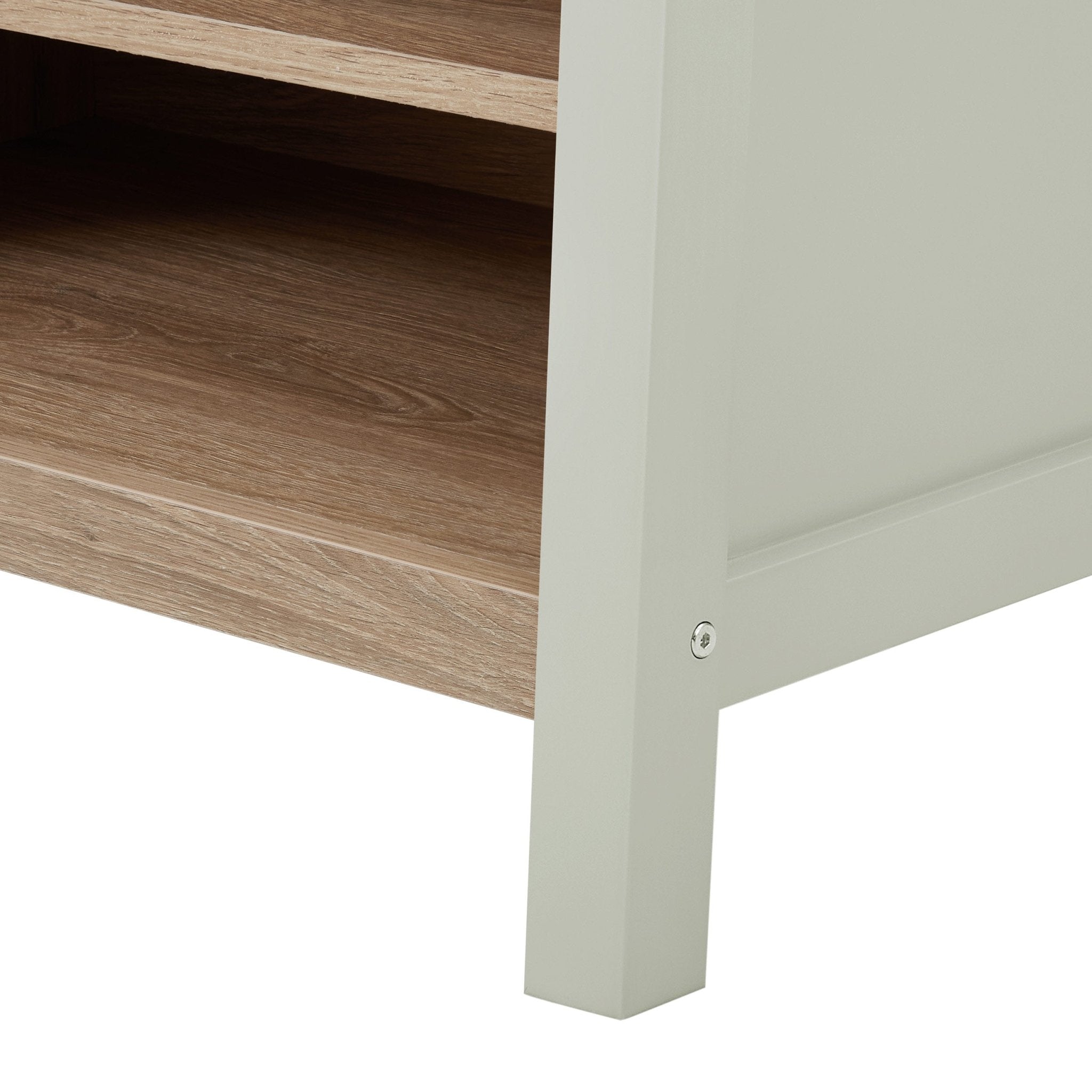 Dusklia - Nell Hallway Shelf with Hooks - Sage Green