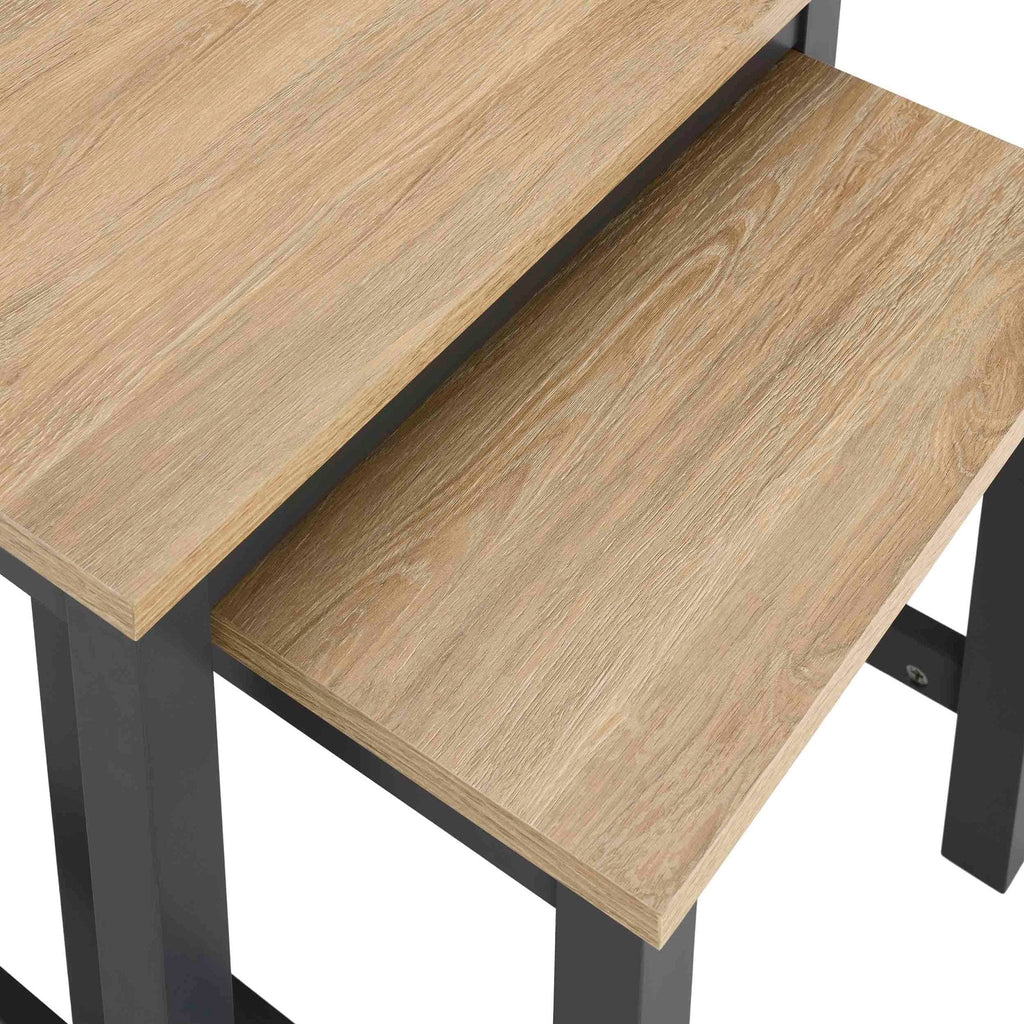 Dusklia - Nell Nesting Side Table - Charcoal