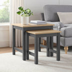 Dusklia - Nell Nesting Side Table - Charcoal