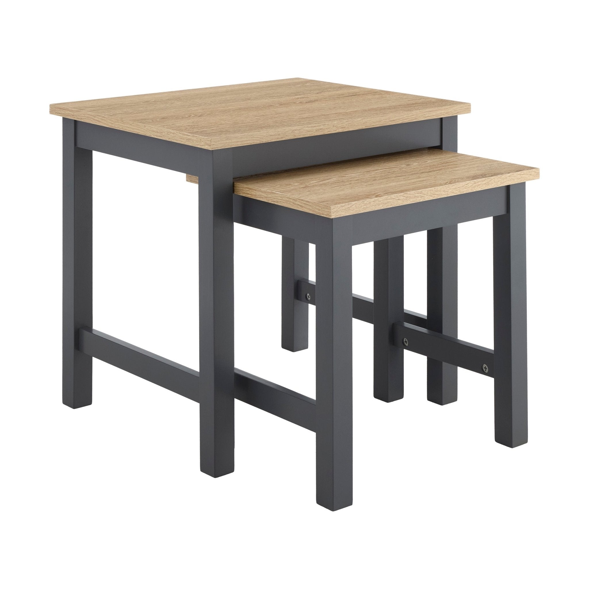 Dusklia - Nell Nesting Side Table - Charcoal