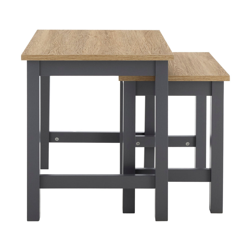Dusklia - Nell Nesting Side Table - Charcoal