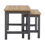 Dusklia - Nell Nesting Side Table - Charcoal