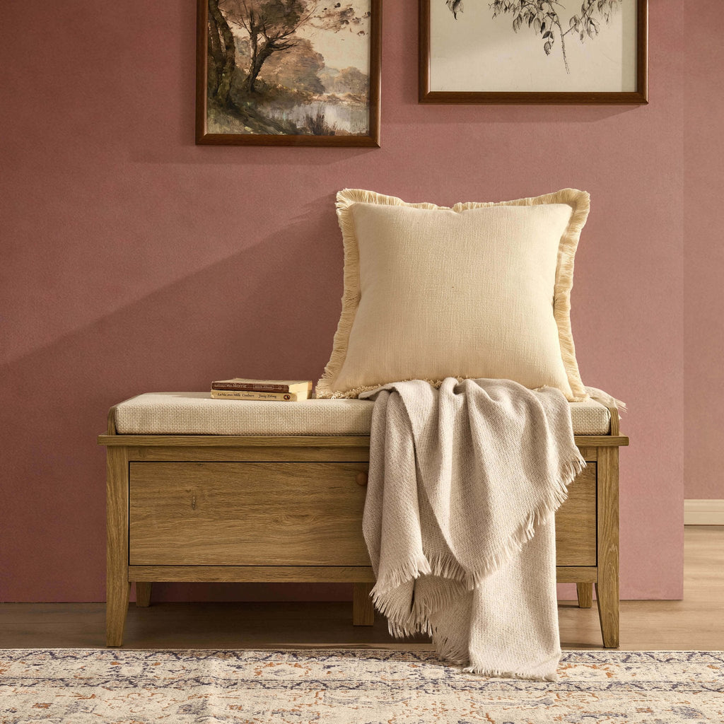 Dusklia - Nell Seated Storage Cabinet  - Light Wood