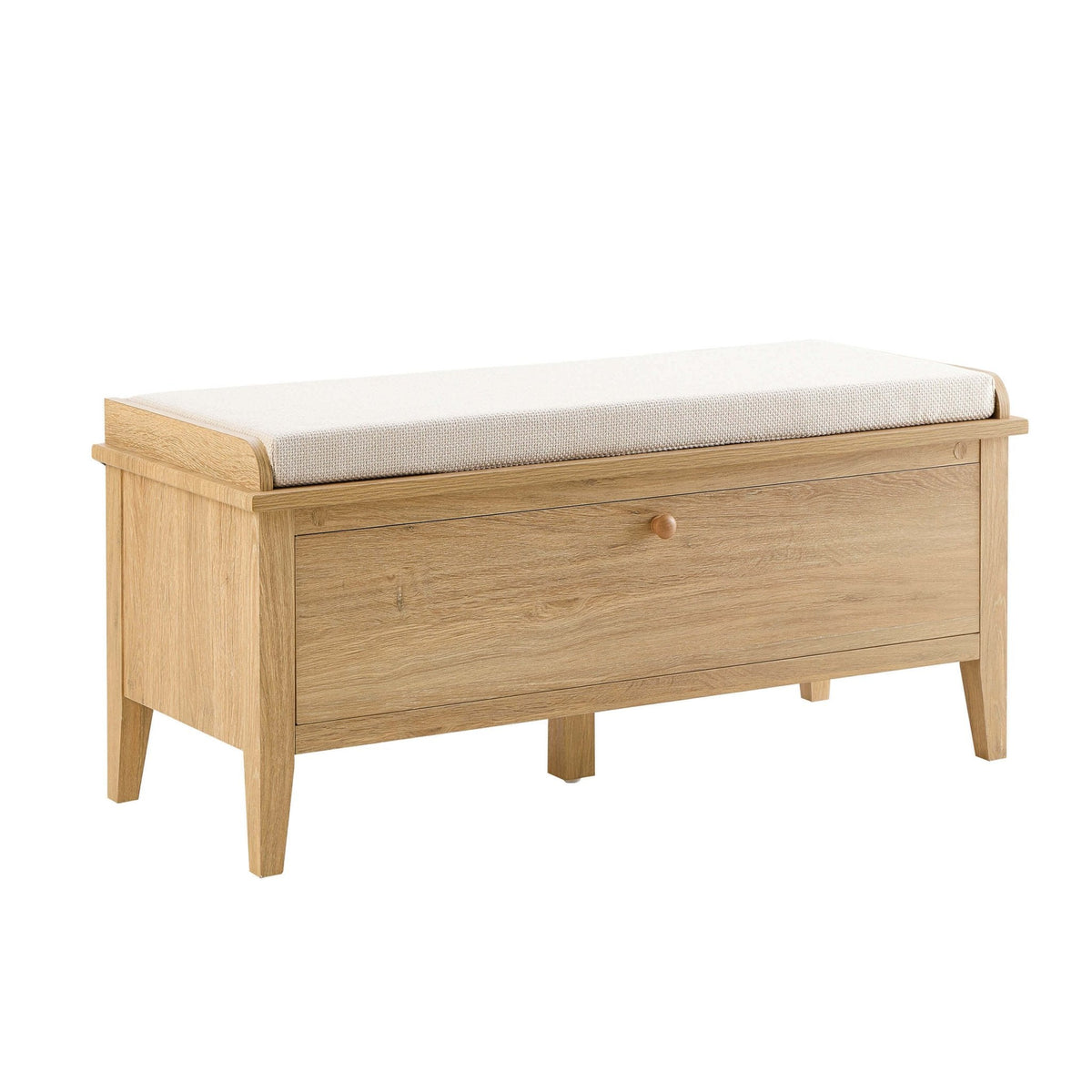 Dusklia - Nell Seated Storage Cabinet  - Light Wood