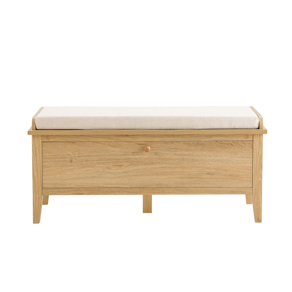 Dusklia - Nell Seated Storage Cabinet  - Light Wood