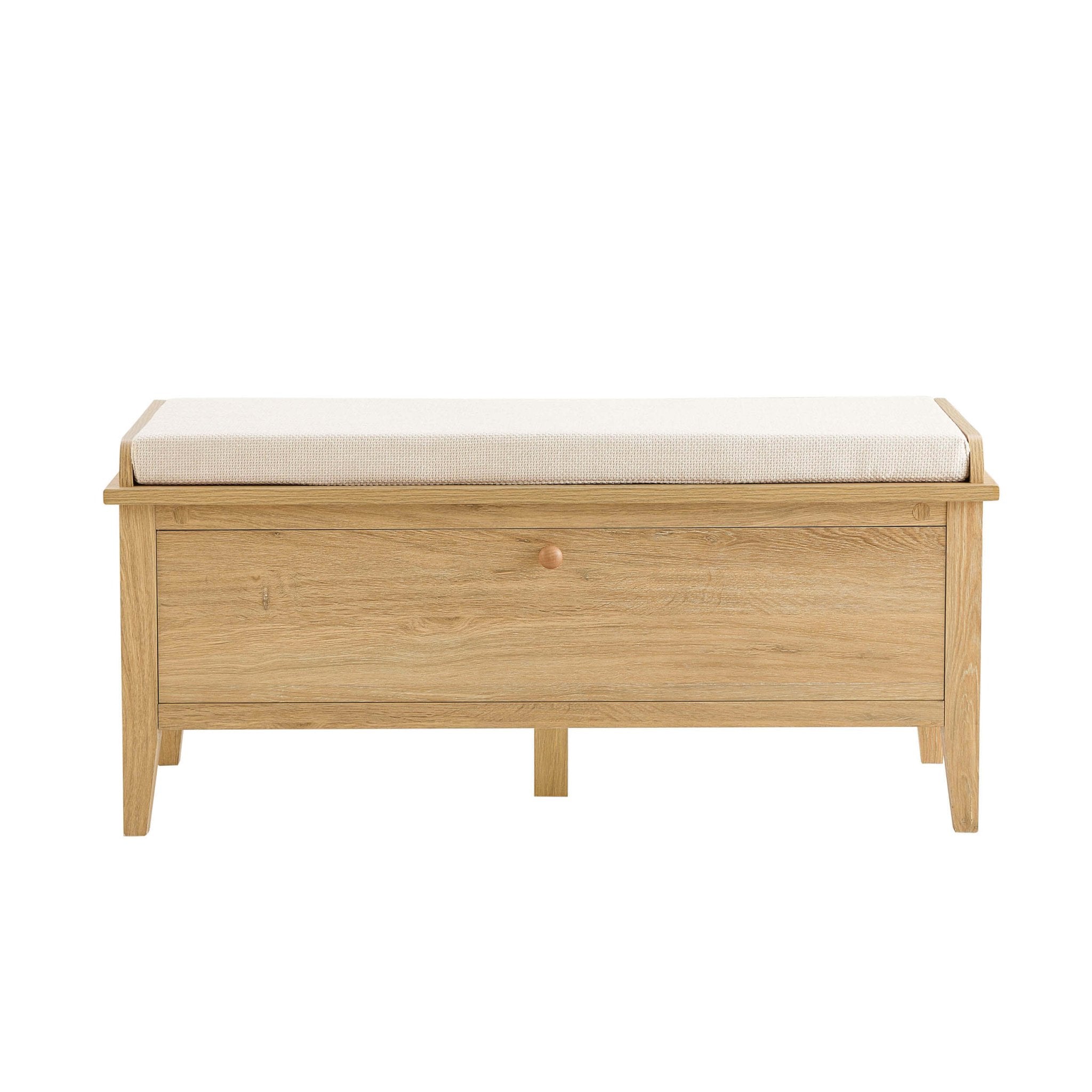 Dusklia - Nell Seated Storage Cabinet  - Light Wood
