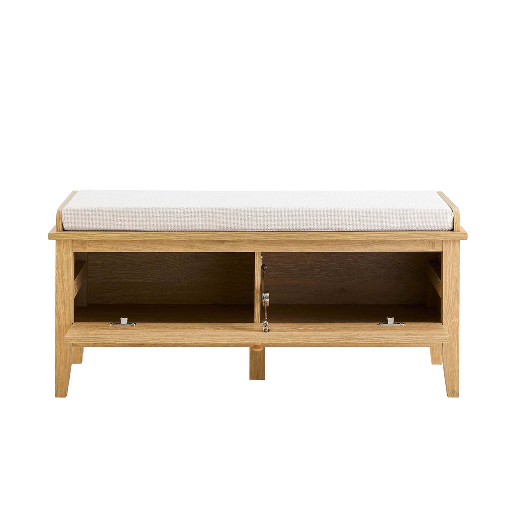 Dusklia - Nell Seated Storage Cabinet  - Light Wood