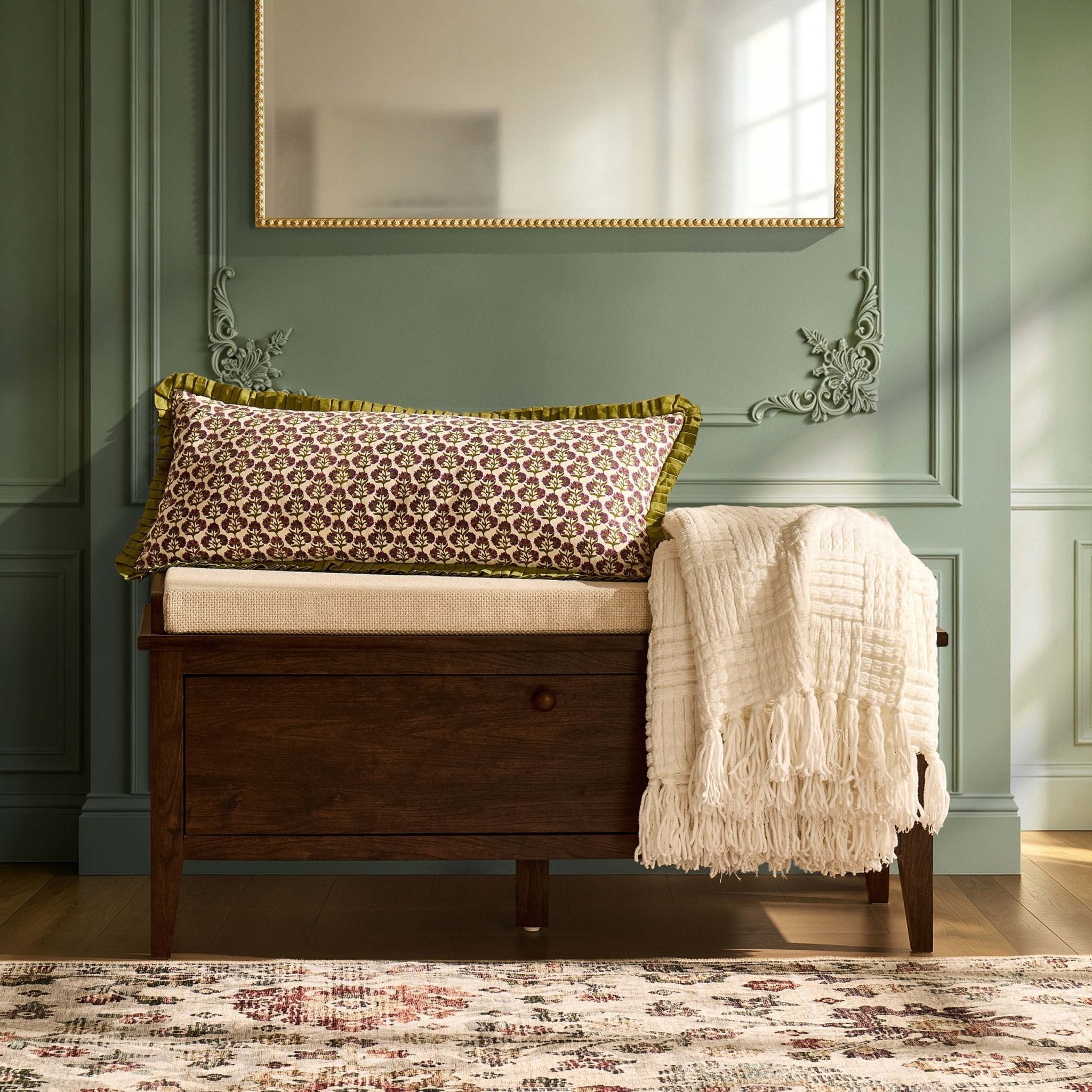 Armoire de rangement Nell – Noyer
