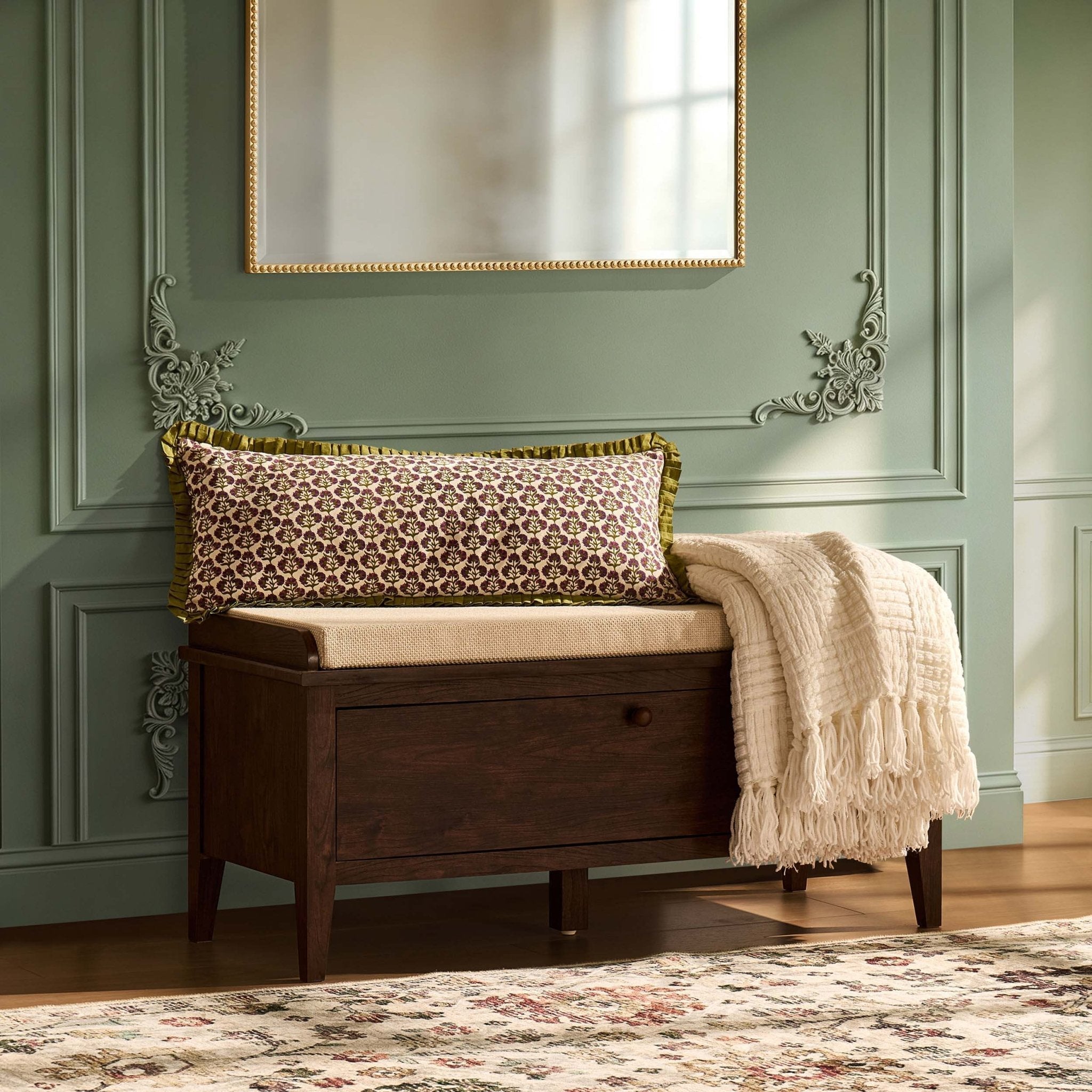 Armoire de rangement Nell – Noyer