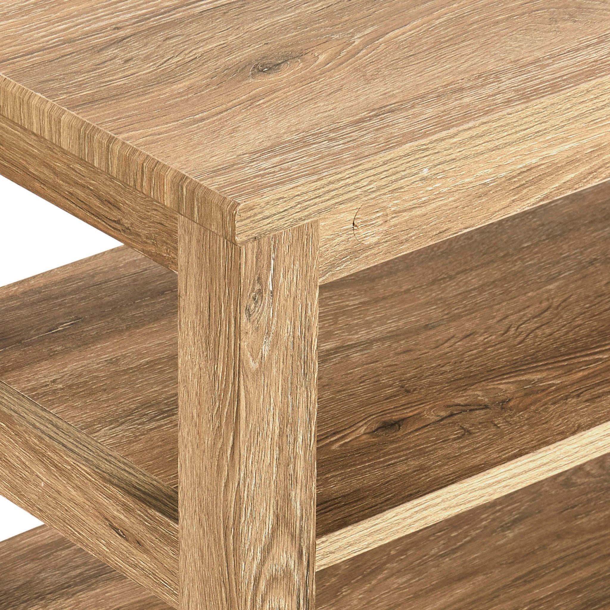 Banc de rangement pour chaussures Nell - Bois clair