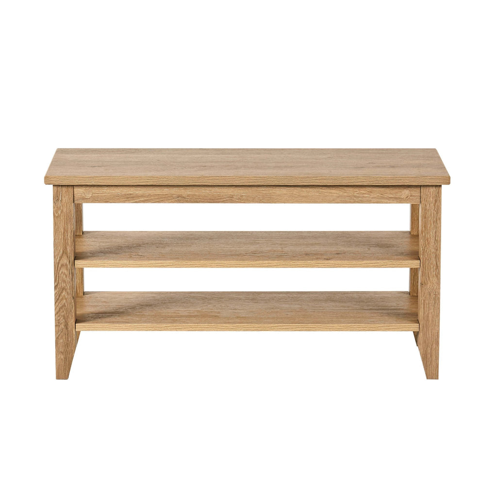 Banc de rangement pour chaussures Nell - Bois clair