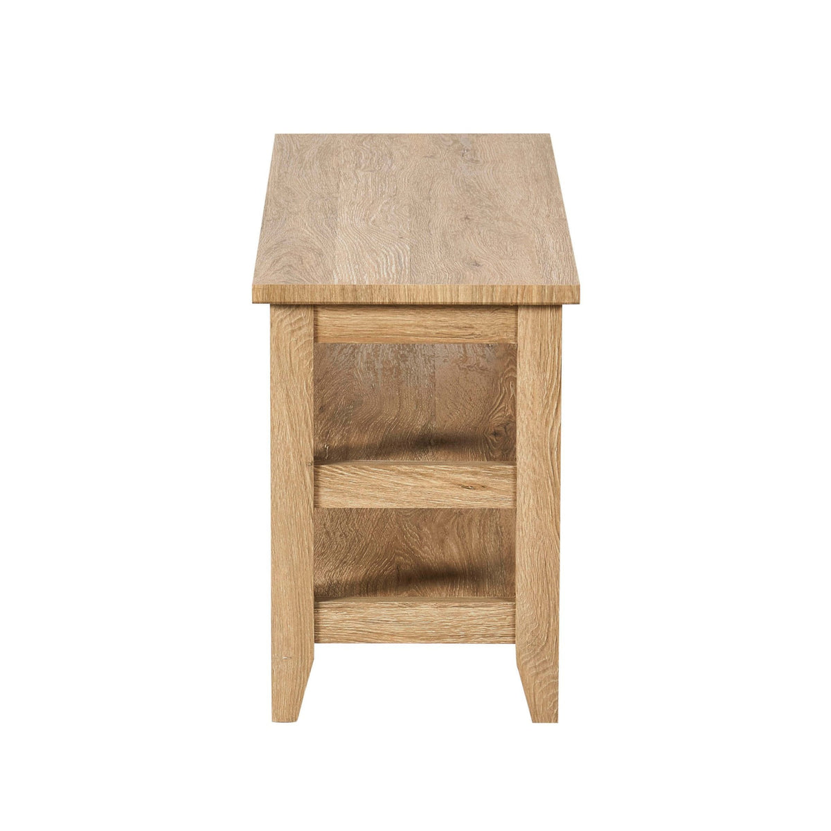 Dusklia - Nell Shoe Storage Bench - Light Wood