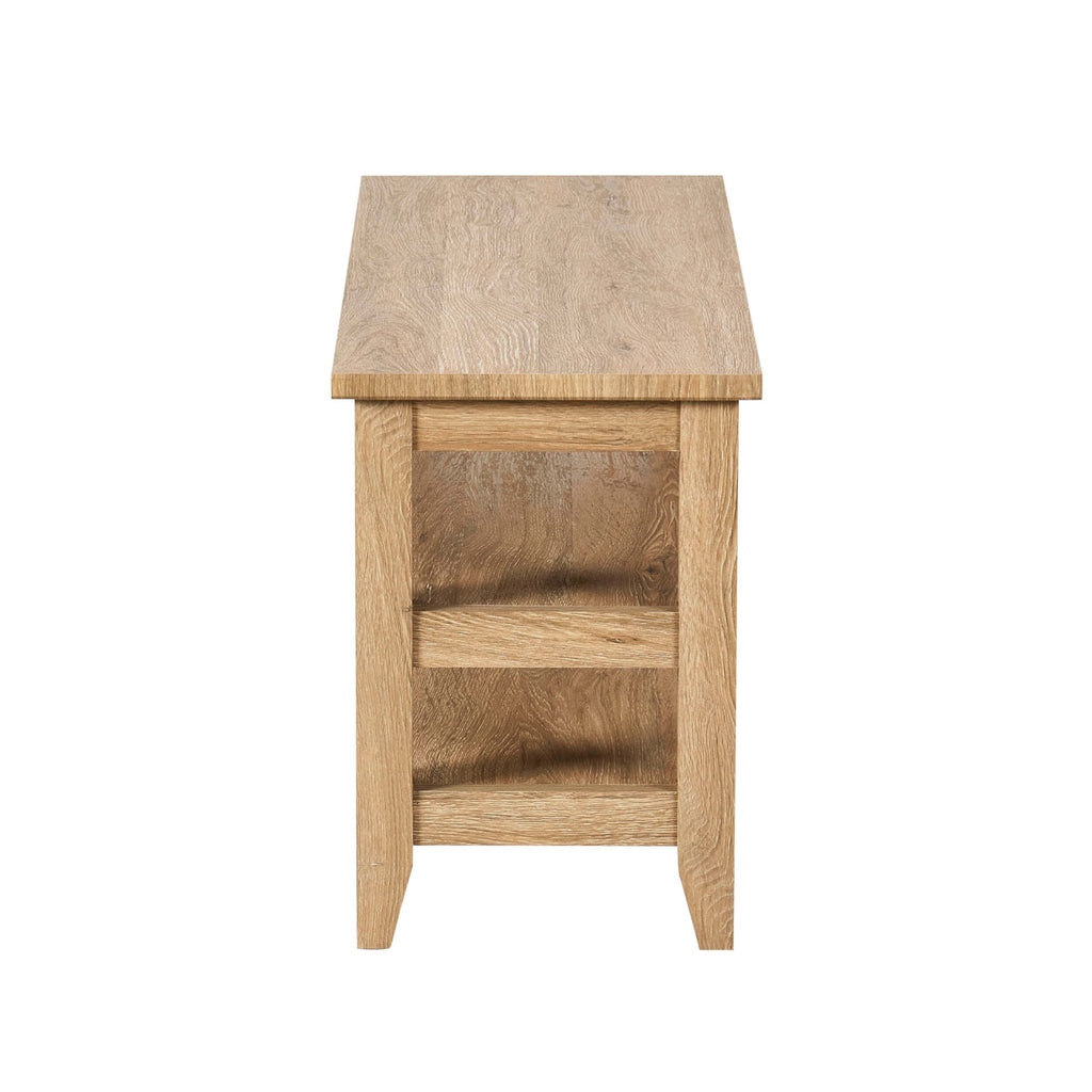 Banc de rangement pour chaussures Nell - Bois clair