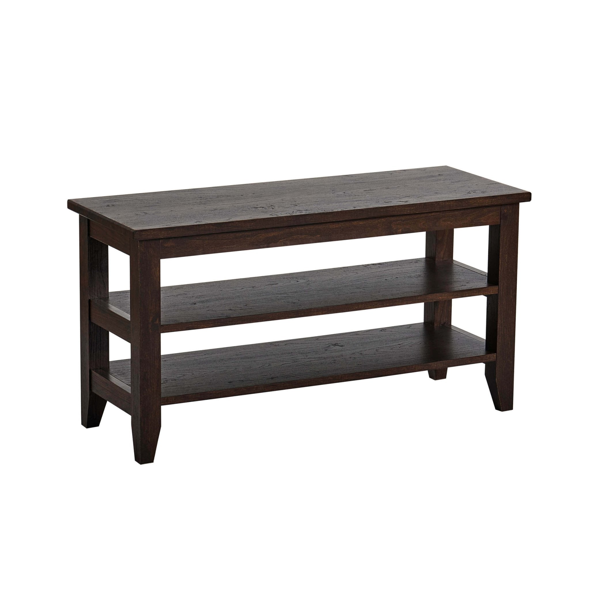 Banc de rangement pour chaussures Nell - Noyer