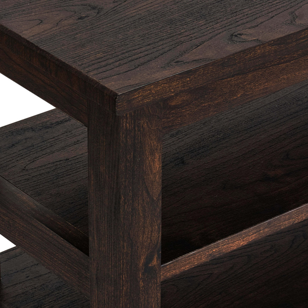 Banc de rangement pour chaussures Nell - Noyer