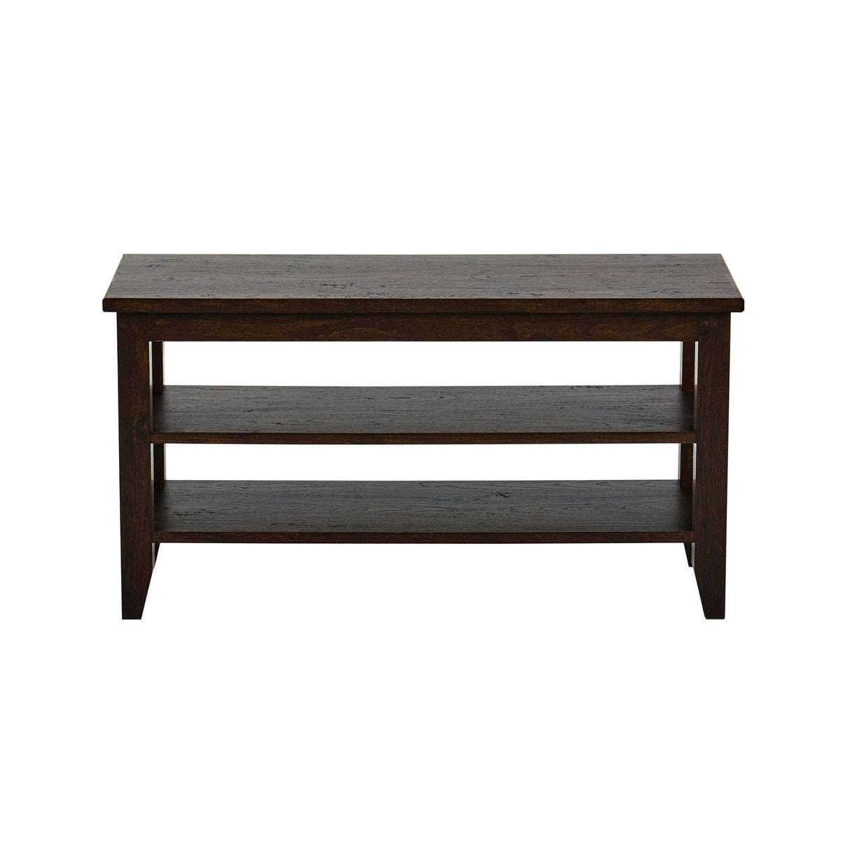 Dusklia - Nell Shoe Storage Bench - Walnut
