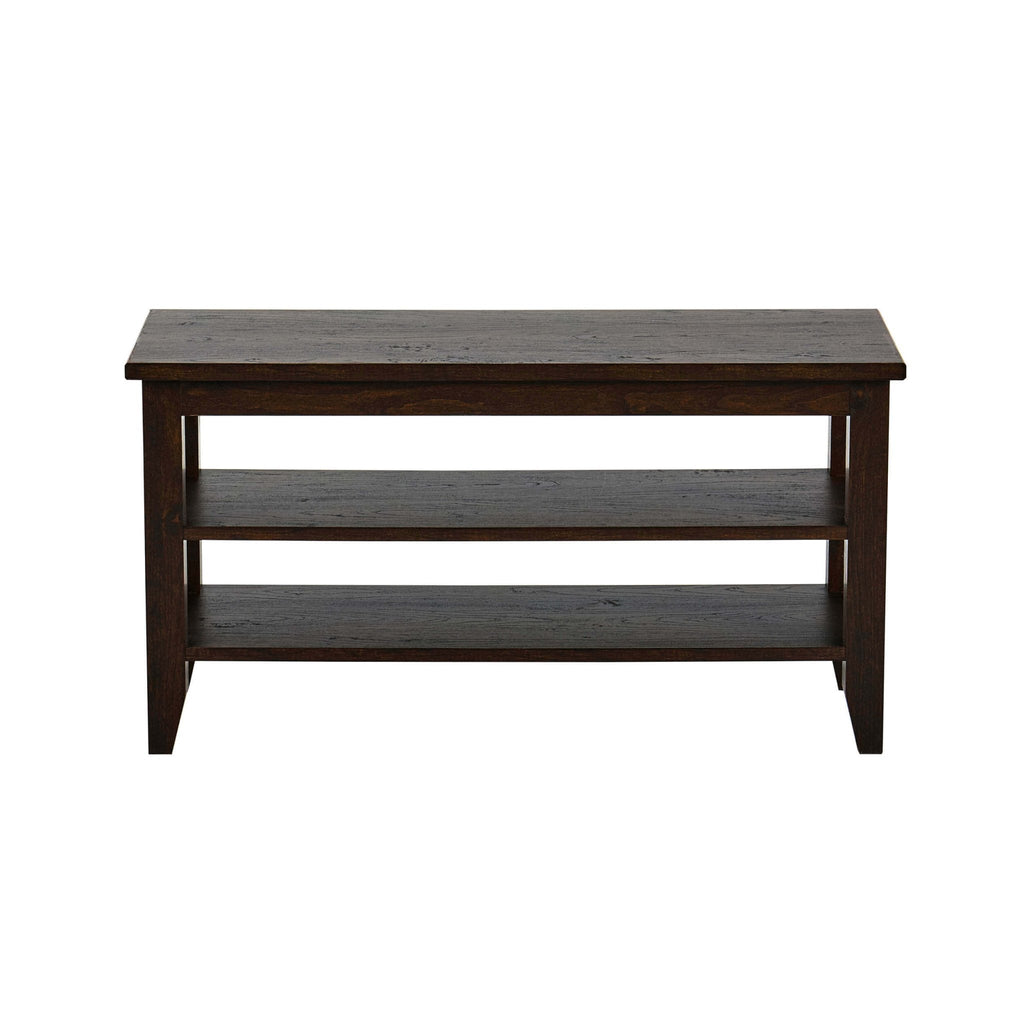 Banc de rangement pour chaussures Nell - Noyer