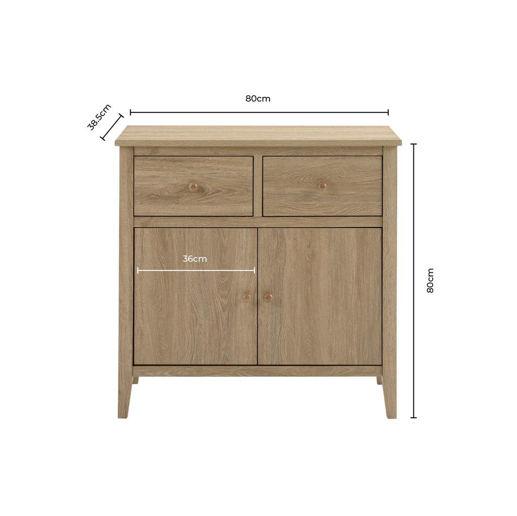 Dusklia - Nell Small Sideboard - Grey