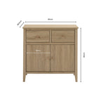 Dusklia - Nell Small Sideboard - Grey