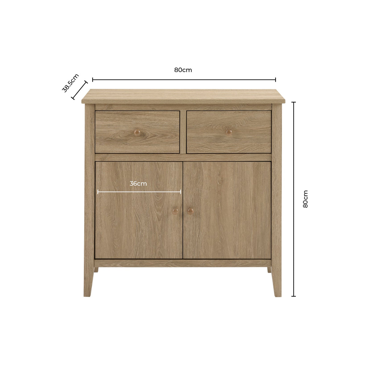 Dusklia - Nell Small Sideboard - Grey