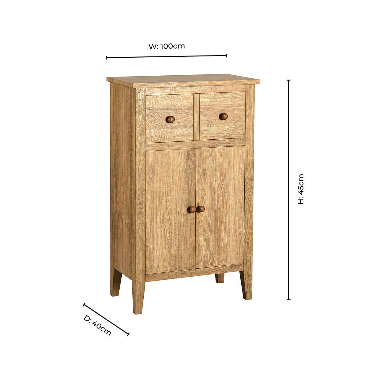 Enfilade gain de place Nell - Bois clair