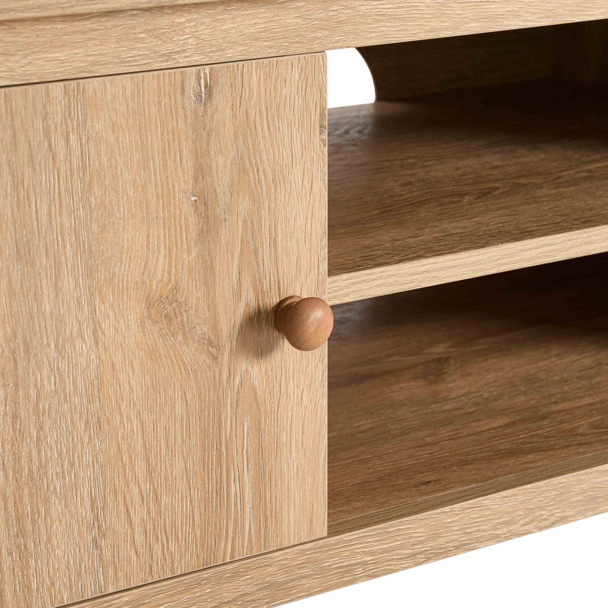 Dusklia - Nell Space Saving TV Unit (100cm) - Light Wood