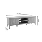 Dusklia - Nell Tv Unit for TVs up to 60 - Light Wood