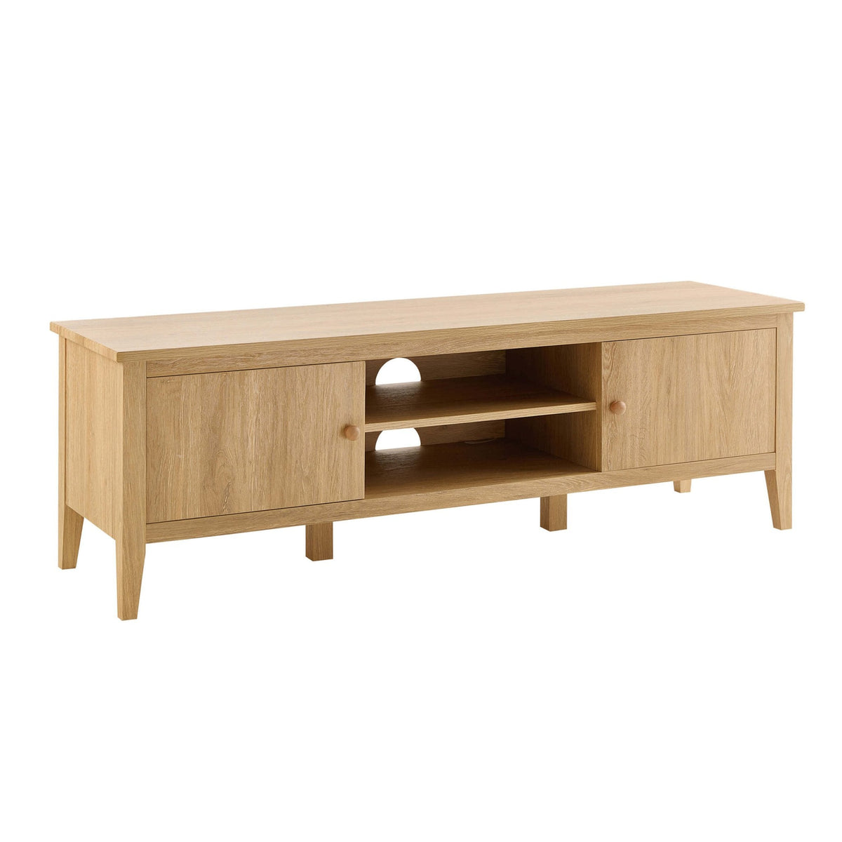 Dusklia - Nell Tv Unit for TVs up to 60 - Light Wood
