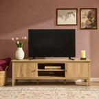 Dusklia - Nell Tv Unit for TVs up to 60 - Light Wood