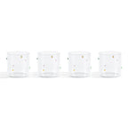Dusklia - Nelly Polka Dot Glass Tumblers - Set of 4 - Clear