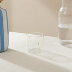 Dusklia - Nelly Polka Dot Glass Tumblers - Set of 4 - Clear