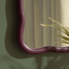 Dusklia - Niamh Wavy Wall Mirror - Tawny Port