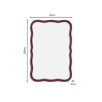 Dusklia - Niamh Wavy Wall Mirror - Tawny Port